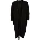 River Island Womens Knit Ruched Back Longline Cardigan