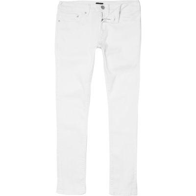 River Island Mens White Danny Super Skinny Stretch Jeans