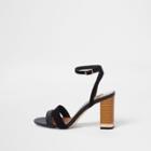 River Island Womens Barely There Block Heel Sandals