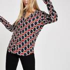 River Island Womens Geo Print Loose Fit Shirt