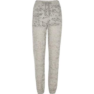 River Island Womens Marl Burnout Joggers
