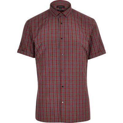 River Island Mens Plaid Slim Fit Shirt
