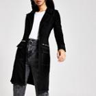 River Island Womens Faux Suede Contrast Stitch Jacket