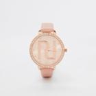 River Island Womens Rose Gold Tone Ri Branded Watch