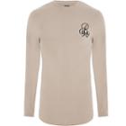 River Island Mens Muscle Fit 'r96' Long Sleeve T-shirt