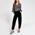 River Island Womens Velvet Loose Fit Jogger