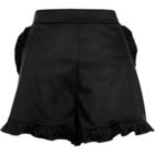 River Island Womens Satin Frill Hem High Waisted Shorts