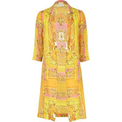 River Island Womens Scarf Print 3/4 Sleeve Jacket