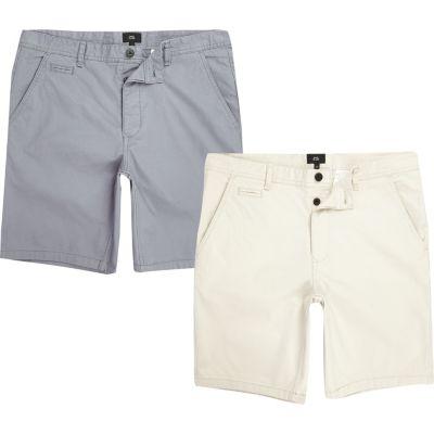 River Island Mens Slim Fit Shorts Multipack