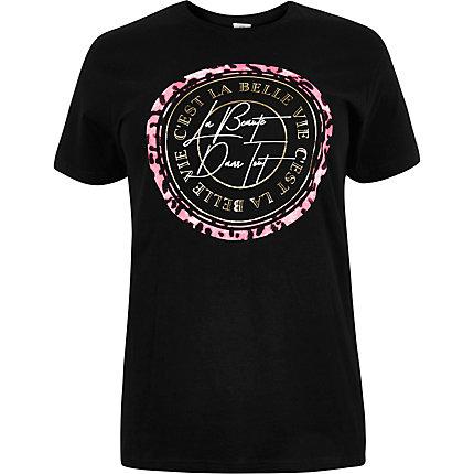 River Island Womens Plus 'la Belle' Neon Print T-shirt
