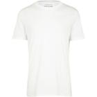 River Island Mens White Plain Short Sleeve T-shirt