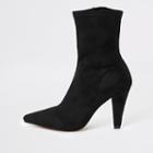 River Island Womens Pointed Heel Sock Boots