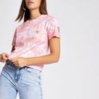 River Island Womens Tie Dye Crop T-shirt