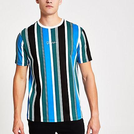 River Island Mens Prolific Slim Fit Stripe T-shirt