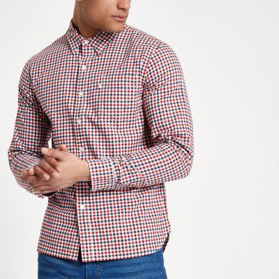 River Island Mens Levi's Check Print Long Sleeve Shirt