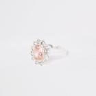 River Island Womens White Cubic Zirconia Rhinestone Pave Ring