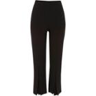 River Island Womens Pleated Hem Straight Cropped Trousers
