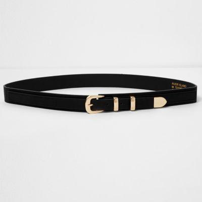 River Island Womens Gold Tone Buckle Belt
