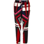 River Island Womens Print Soft Tapered Pants