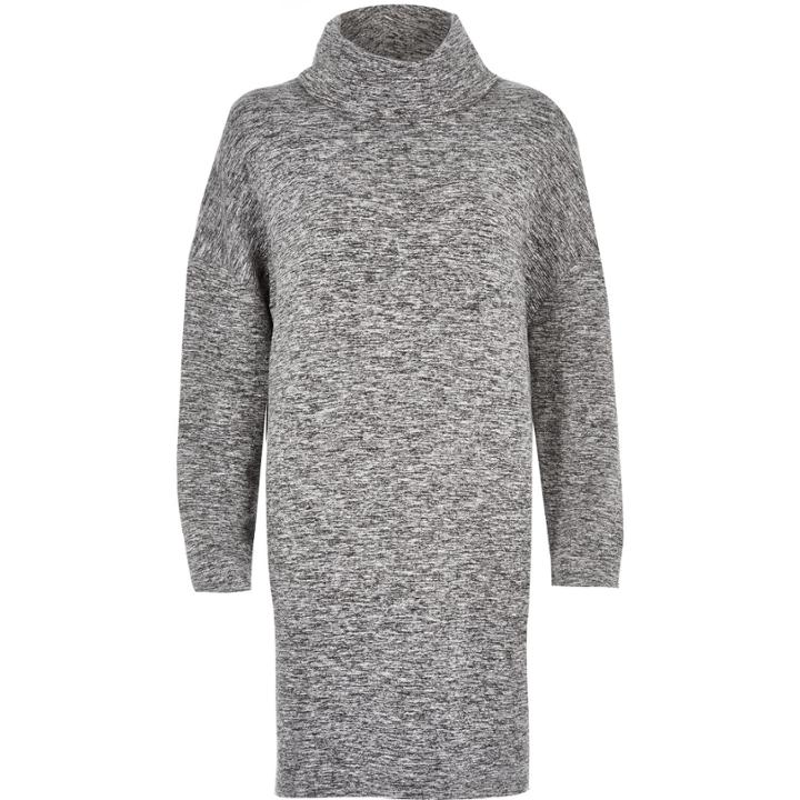 River Island Womens Cowl Neck T-shirt Dress