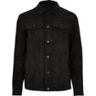 River Island Mens Only And Sons Leather Button Jacket