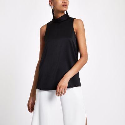 River Island Womens Sleeveless Roll Neck Top