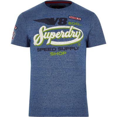 River Island Mens Superdry 'v8' T-shirt