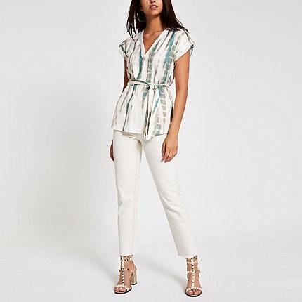 River Island Womens Tie Dye Blouse