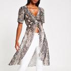River Island Womens Snake Print Kimono