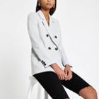 River Island Womens Double Breasted Jersey Blazer