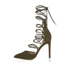 River Island Womens Leather Lace Up Court Heels