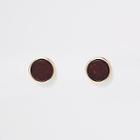 River Island Womens Gold Tone Trapped Sequin Stud Earrings