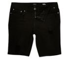 River Island Mens Distressed Skinny Denim Shorts