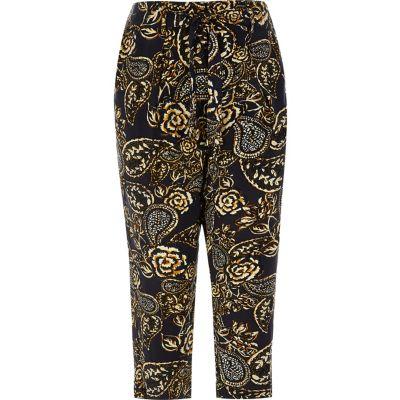 River Island Womens Ri Plus Floral Print Tapered Pants