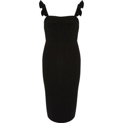 River Island Womens Frill Sleeve Bodycon Dress