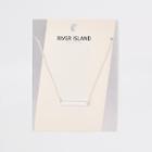 River Island Womens Silver Plated Bar Necklace