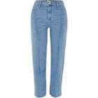 River Island Womens Bella Raw Hem Straight Leg Jean
