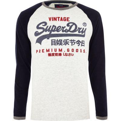 River Island Mens Superdry 'premium Goods' Long Sleeve Top