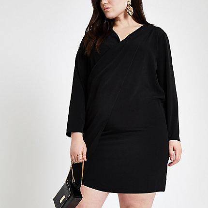 River Island Womens Plus Wrap Front Dress