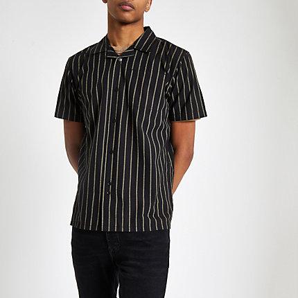 Mens Bellfield Vertical Stripe Shirt
