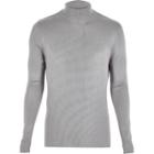 River Island Mens Ribbed Roll Neck Sweater