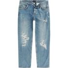 River Island Mens Bobby Ripped Standard Jeans