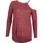River Island Womens Long Sleeve One Shoulder T-shirt