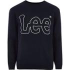 River Island Mens Lee Logo Print Crew Neck Sweatshirt