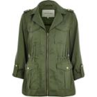 River Island Womens Zip-up Military Jacket