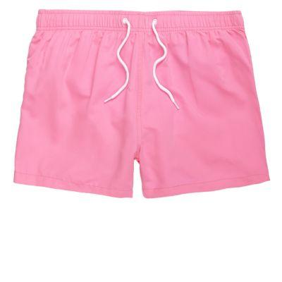 River Island Menspink Neon Swim Shorts