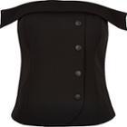 River Island Womens Plus Button Front Bardot Top