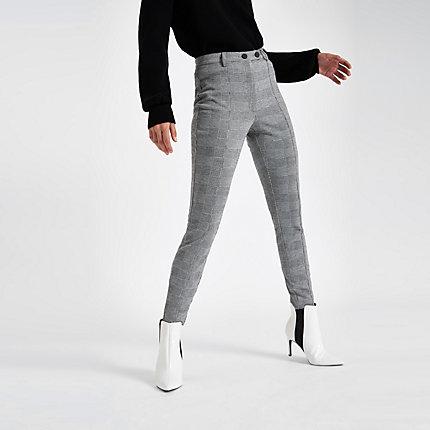 River Island Womens Check Skinny Pants