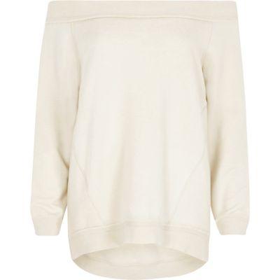 River Island Womens Jersey Bardot Sweatshirt