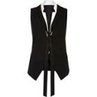 River Island Womens Pinstripe Neck Tie Vest
